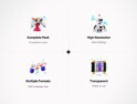 آیکون‌های سه بعدی واقعیت مجازی – 3D Virtual Reality Icons
