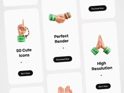 آیکون های سه بعدی رمضان – 3D Ramadan Icons