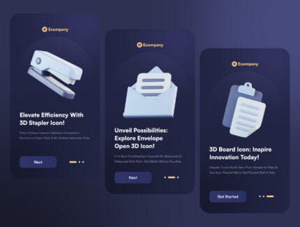 آیکون سه‌بعدی کسب‌وکار و بازاریابی – Business and Marketing 3D Icon