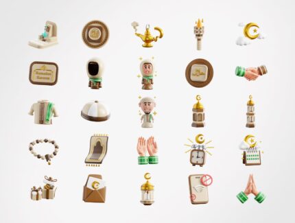 آیکون های سه بعدی رمضان – 3D Ramadan Icons