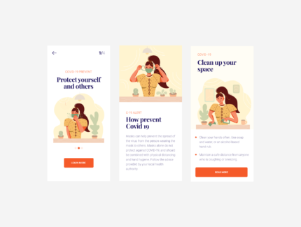 تصاویر ایلوستریشن ایمن بمانید – Stay Safe Illustrations