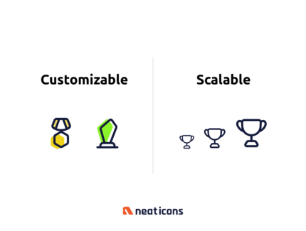 آیکون‌های پاداش خطی – Neaticons – Reward Icons