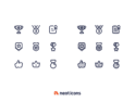 آیکون‌های پاداش خطی – Neaticons – Reward Icons