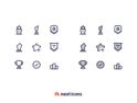 آیکون‌های پاداش خطی – Neaticons – Reward Icons