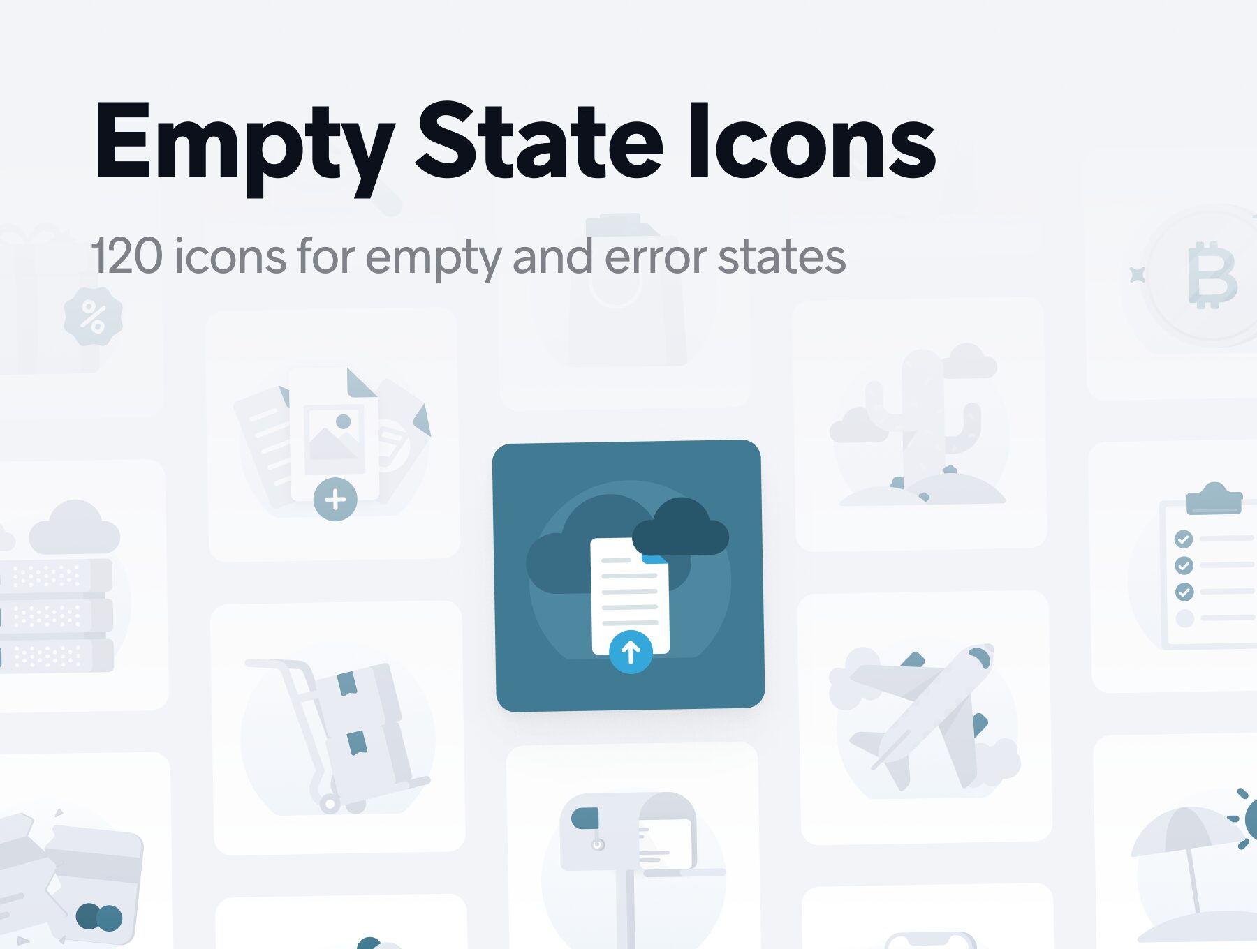 آیکون های فضا های خالی – Empty States Icon Set – V1.0