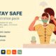 تصاویر ایلوستریشن ایمن بمانید – Stay Safe Illustrations