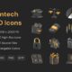 آیکون‌های سه‌بعدی فناوری مالی – Fintech 3D Icons