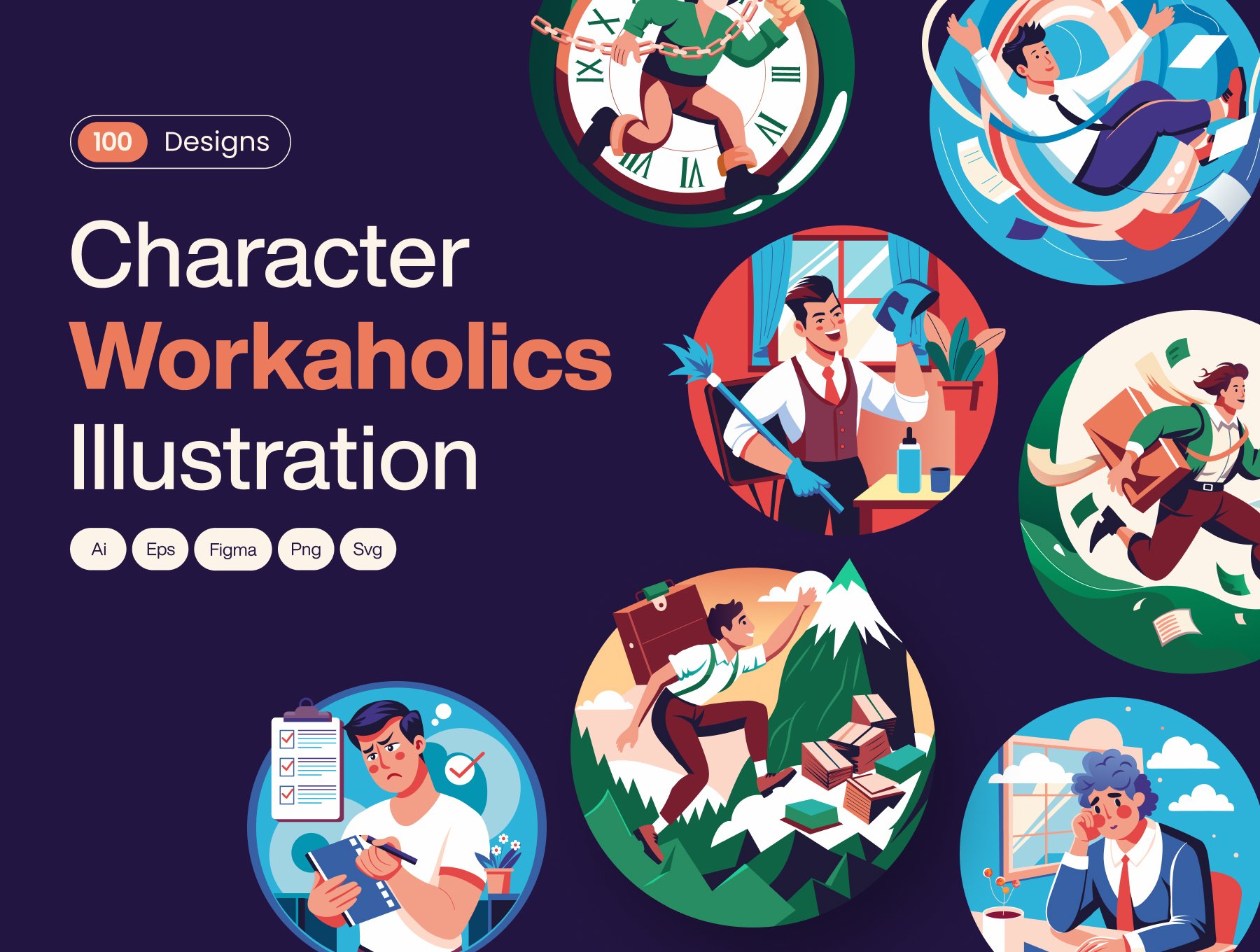 تصاویر شخصیت‌های سریال وورکاهولیک‌ها – Workaholics Characters Illustrations