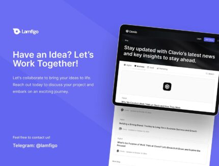 کیت رابط کاربری وب سایت – Clavio – SAAS Website UI Kit Design