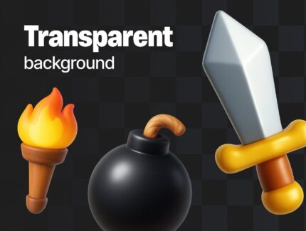 آیکون های سه بعدی بازی – Game Assets | 60 3D Icons