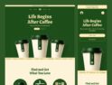 کیت رابط کاربری وب‌سایت کافی‌شاپ – Brewhaus – Coffee Shop Website