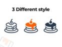 مجموعه آیکون‌های روز پنکیک – Pancake Day Icon Set