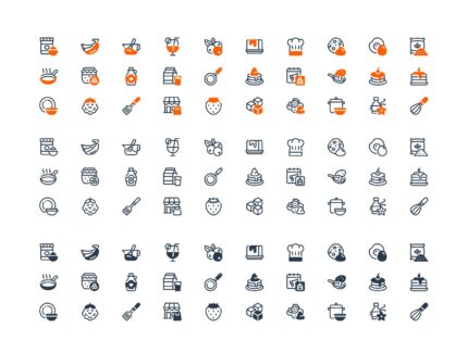 مجموعه آیکون‌های روز پنکیک – Pancake Day Icon Set