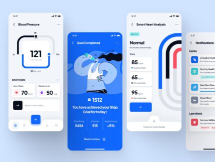 کیت رابط کاربری – اپلیکیشن مراقبت سلامت و تندرستی با هوش مصنوعی – asklepios UI Kit: AI Healthcare & Wellness App