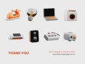 آیکون‌های سه بعدی لوازم الکترونیکی و خانگی – Electronic & Home Appliances 3D Icon Pack