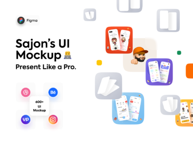 مجموعه موکاپ Sajon UI Mockup Kit 