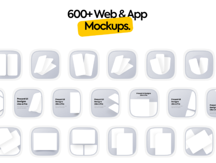 مجموعه موکاپ Sajon UI Mockup Kit