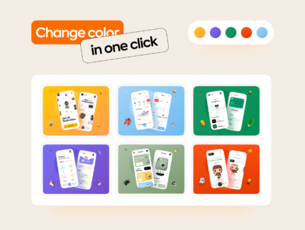 مجموعه موکاپ Sajon UI Mockup Kit