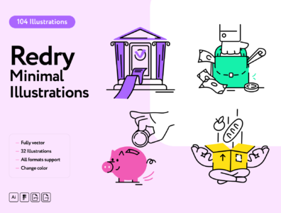 تصاویر وکتور Redry Illustration Collection 