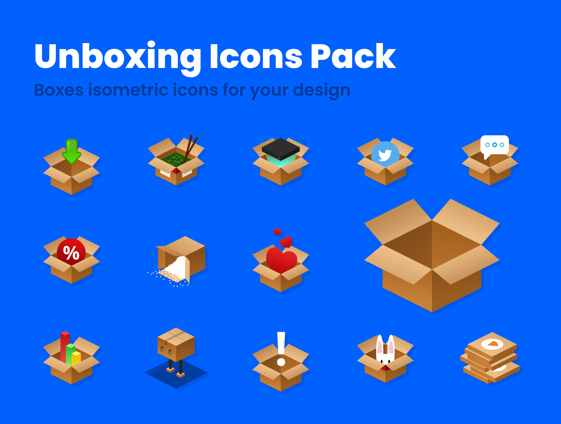 پک آیکون های آنباکسینگ – Unboxing Icons Pack