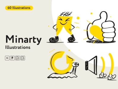تصاویر ایلوستریشن خنده دار – Minarty Illustrations 