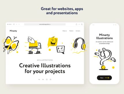 تصاویر ایلوستریشن خنده دار – Minarty Illustrations