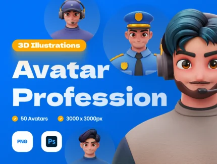 پکیج آواتار سه بعدی حرفه ای – Avatar 3D Assets Pack