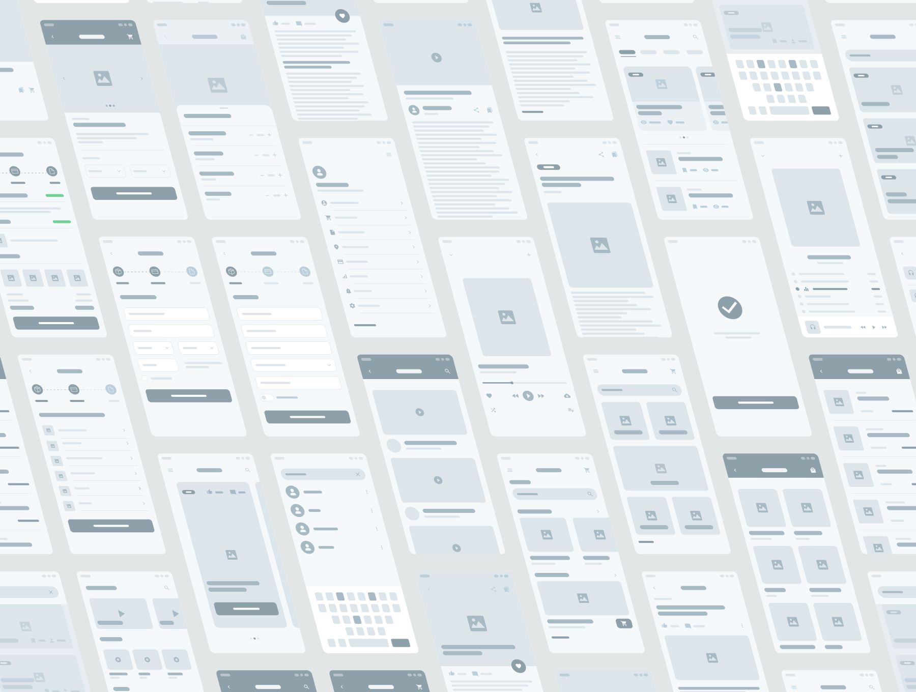 کیت رابط کاربری وایرفریم موبایل – Mobile wireframe ui kit
