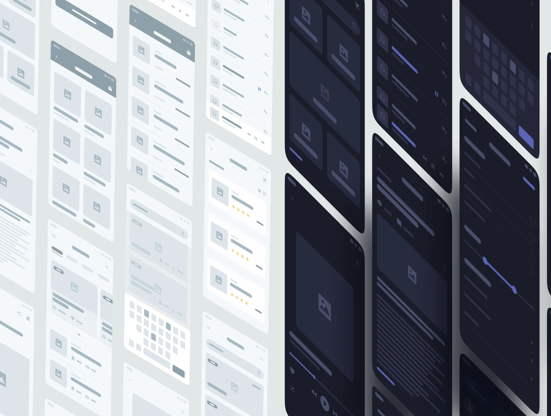 کیت رابط کاربری وایرفریم موبایل – Mobile wireframe ui kit
