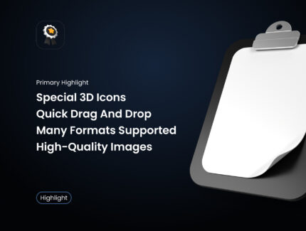 مجموعه ایکون های سه بعدی بازگشت به دانشگاه – 3D Back to School Icon Set