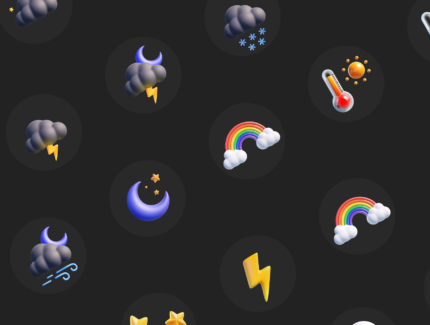 آیکون سه بعدی آب و هوا – Weather 3D Icon Pack