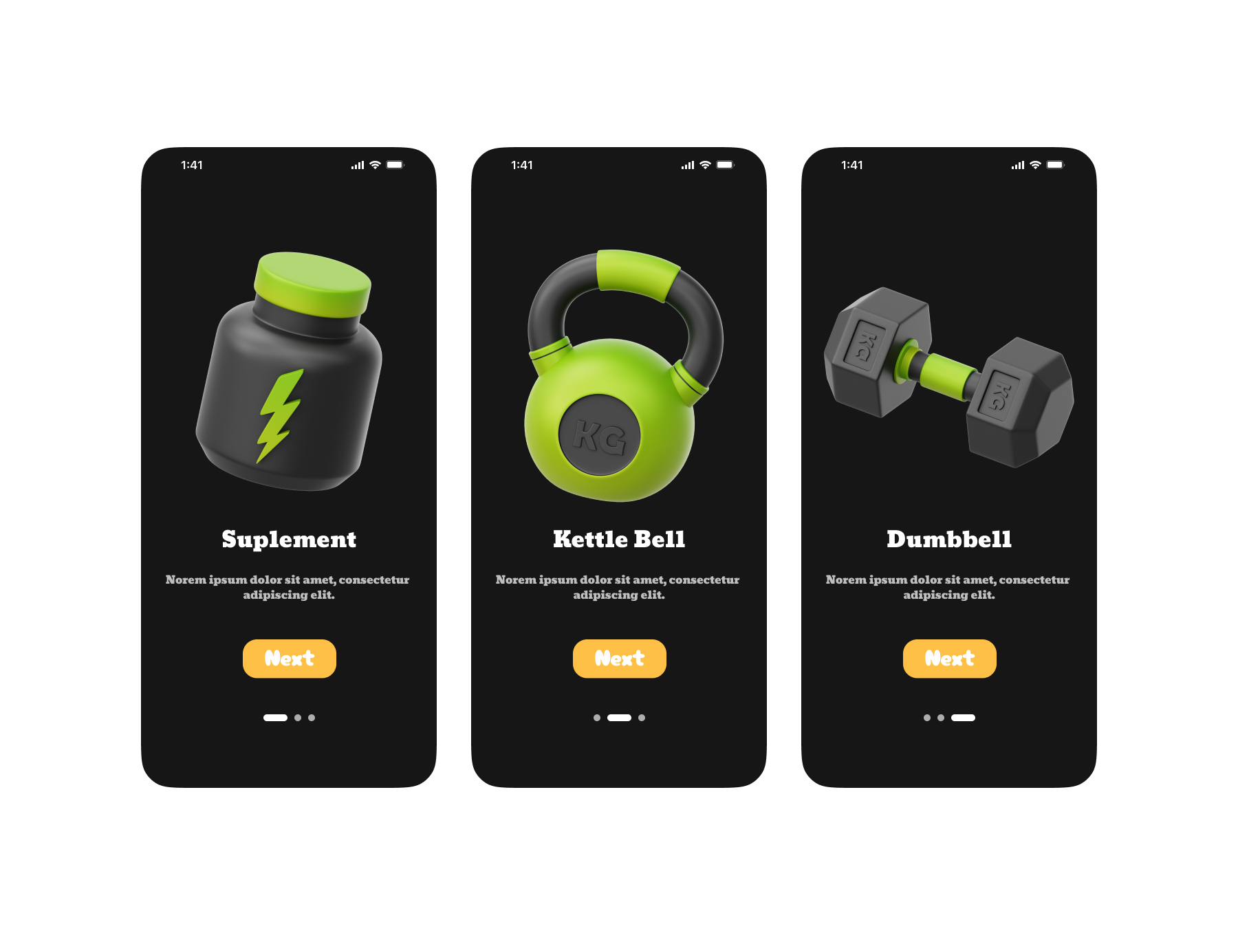 پک آیکون سه بعدی فیتنس و باشگاه ورزشی – Fitness & Gym 3D Icons