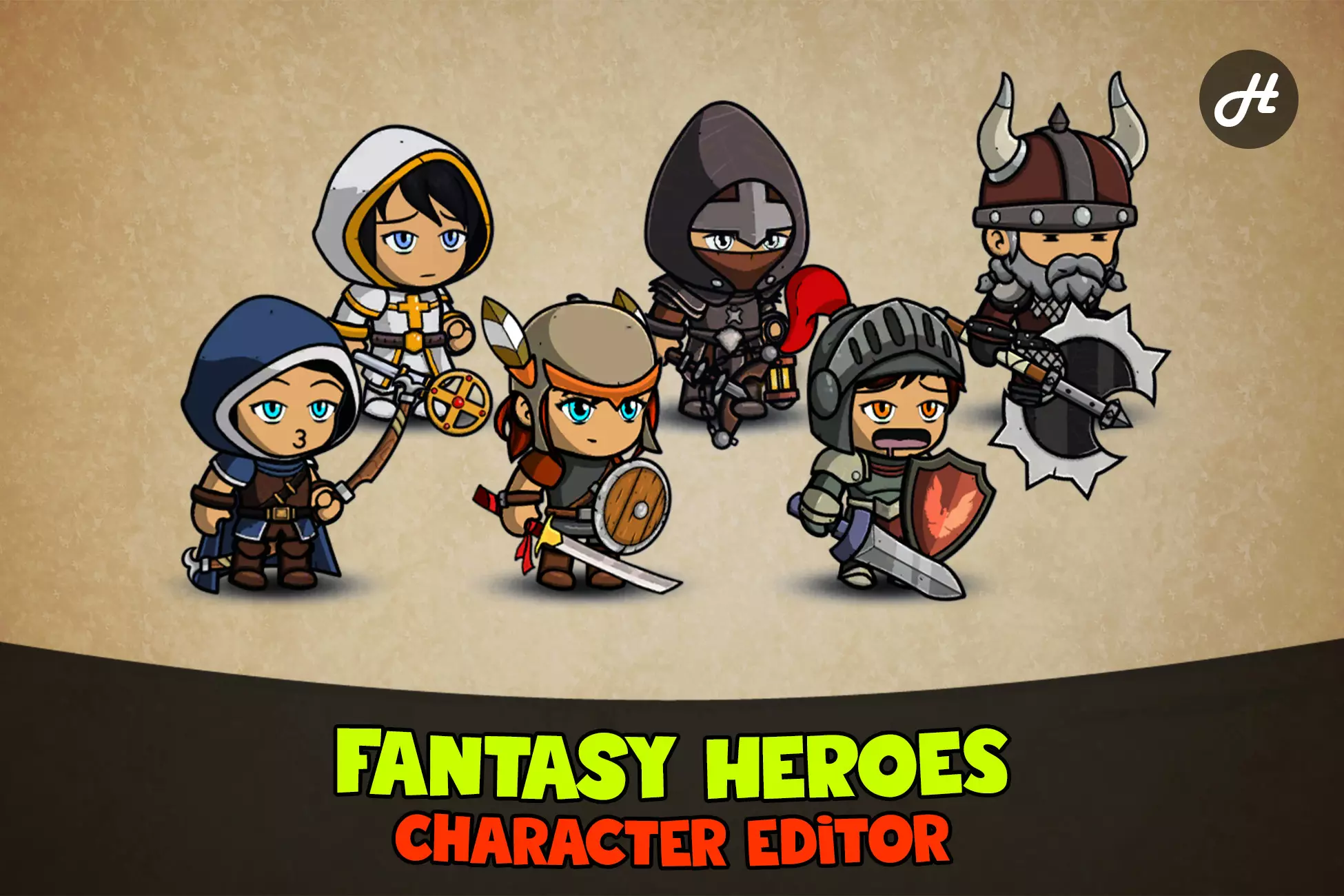قهرمانان فانتزی: ویرایشگر شخصیت – Fantasy Heroes: Character Editor