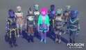 شهر علمی تخیلی چند ضلعی برای یونیتی – POLYGON Sci-Fi City – Low Poly 3D Art by Synty
