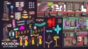 شهر سایبری چندضلعی برای یونیتی – POLYGON Sci-Fi Cyber City – Low Poly 3D Art by Synty