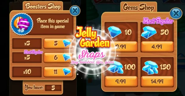 بسته بازی ژله ای برای یونیتی – Match 3 Jelly Garden Kit
