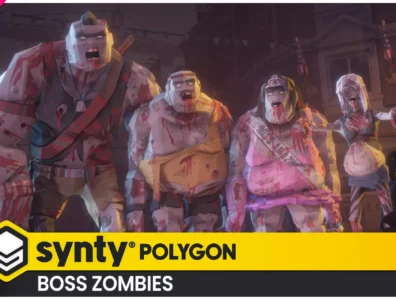 POLYGON Boss Zombies – Low Poly 3D Art by Synty-چندضلعی – زامبی‌های غول‌پیکر برای یونیتی 