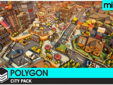 POLYGON MINI – City Pack – پلیگان مینی-بسته شهری برای یونیتی 