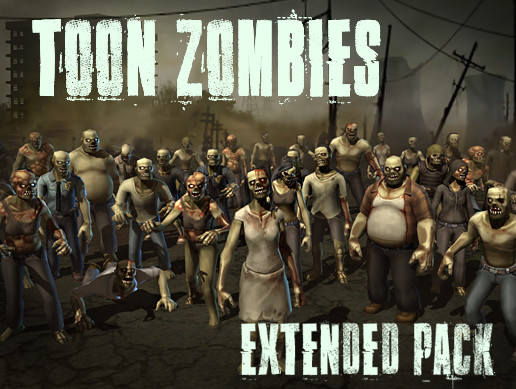 زامبیهای کارتونی – بستهی پیشرفته برای یونیتی – Toon Zombies – Extended Pack