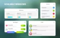 Flat white, minimalistic GUI – 4k, over 200 PNG files – رابط گرافیکی مینیمالیستی سفید تخت برای یونیتی