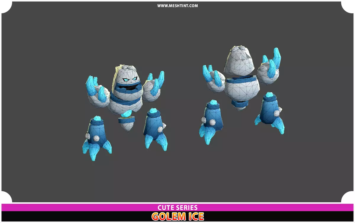 Monsters Ultimate Pack 04 Cute Series-بسته نهایی هیولاها ۰۴ – مجموعه بامزه برای یونیتی