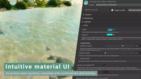استایل های آب برای یونیتی – Stylized Water 2