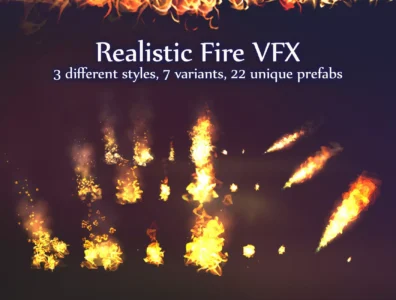Realistic Fire VFX – آتش واقع گرایانه برای یونیتی VFX 