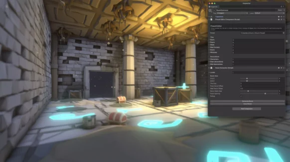 تولیدکننده محصول برای یونیتی – اتاق ساز-RoomGen – Procedural Generator