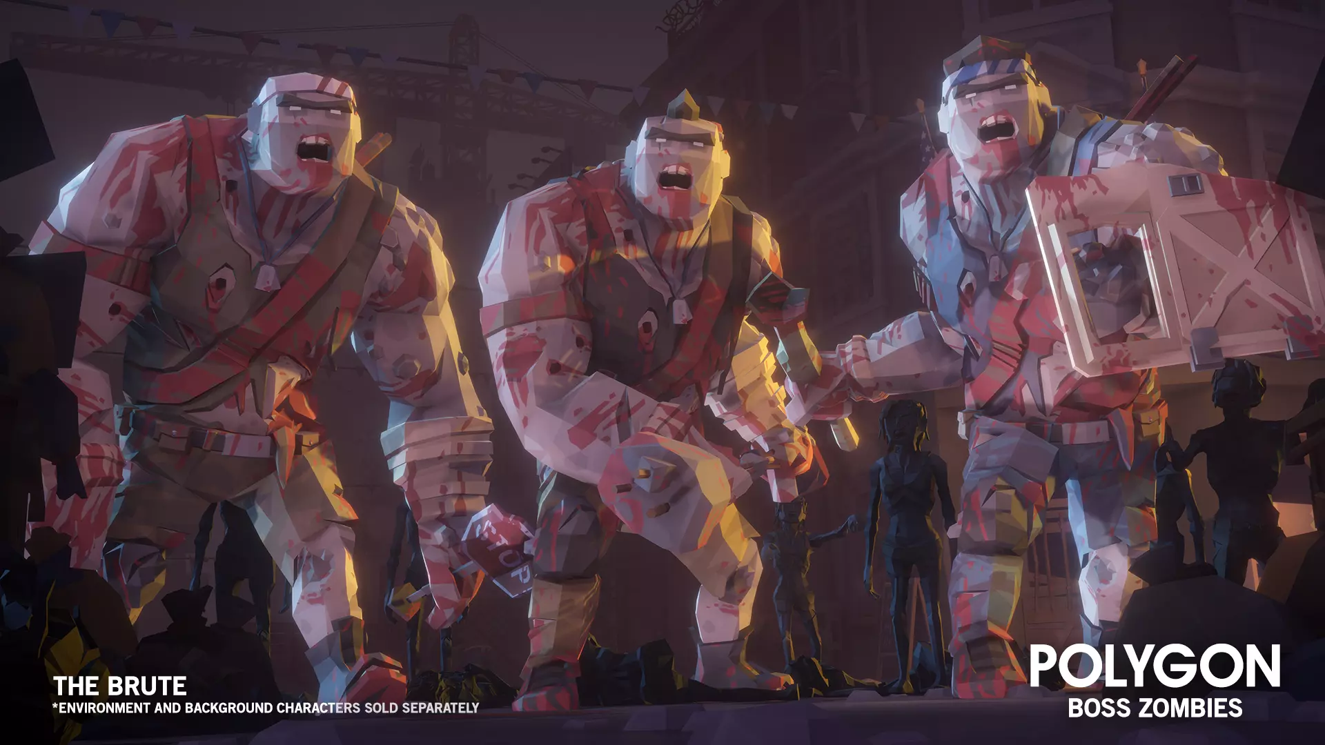 POLYGON Boss Zombies – Low Poly 3D Art by Synty-چندضلعی – زامبی‌های غول‌پیکر برای یونیتی