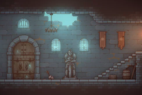پیکسل آرت پلتفرمر – سیاهچال برای یونیتی – Pixel Art Platformer – Dungeon For Unity