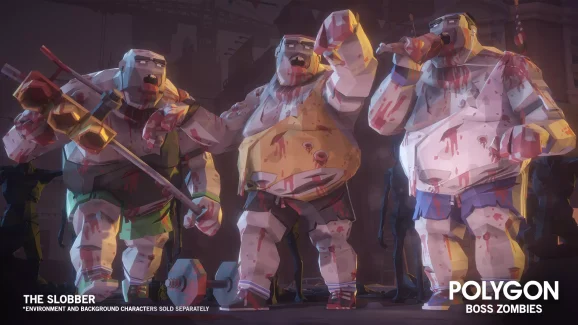 POLYGON Boss Zombies – Low Poly 3D Art by Synty-چندضلعی – زامبی‌های غول‌پیکر برای یونیتی