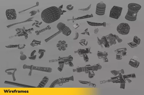 بسته ی حجیم لوازم جانبی اکشن هایپرکژوال برای یونیتی-Hypercasual Action Props Pack Volume 3