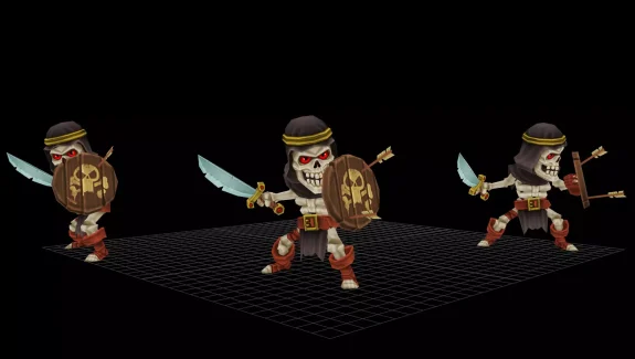 Skeleton animated character – شخصیت متحرک اسکلت