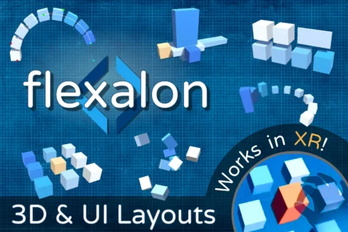 چیدمانهای سهبعدی پیشرفته و رابط کاربری حرفه ای برای یونیتی – Flexalon Pro: 3D & UI Layouts